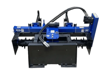 The power rake can be adjusted to different depths, depending on the condition of the soil.
